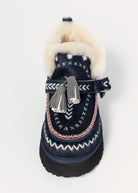 swatch_Navy Haircalf shearling lined boot