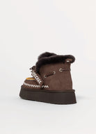 swatch_Coffee Suede shearling lined boot