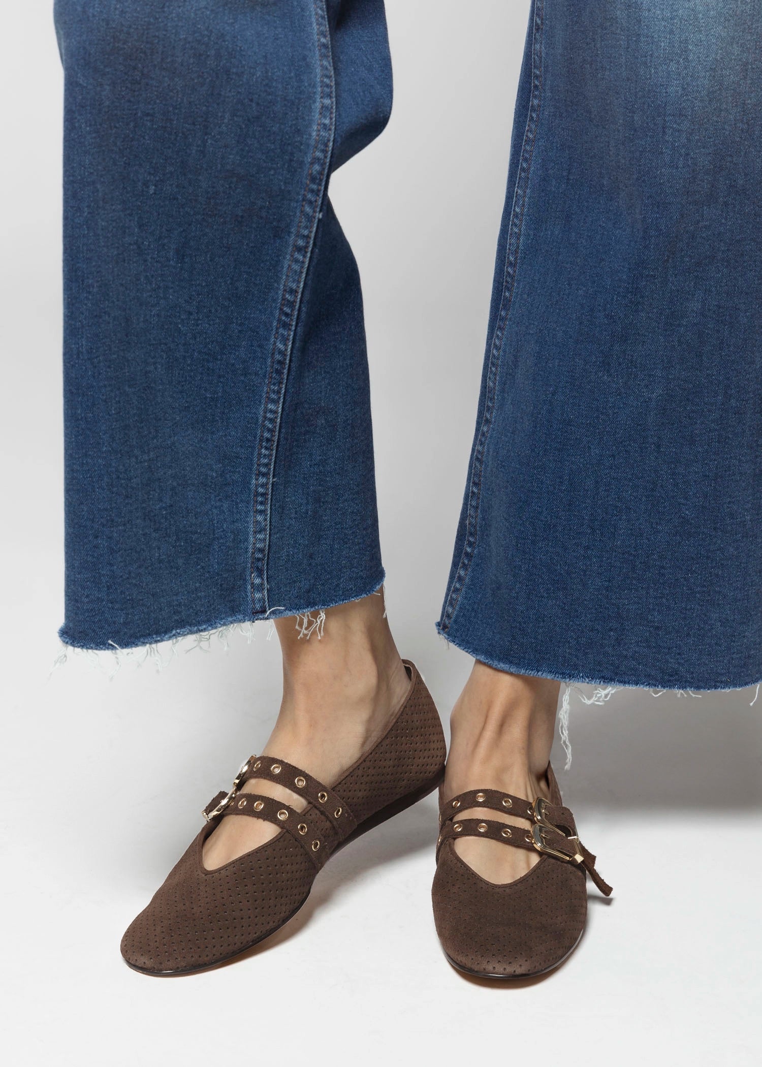 swatch_Brown Suede baylee flat shoes