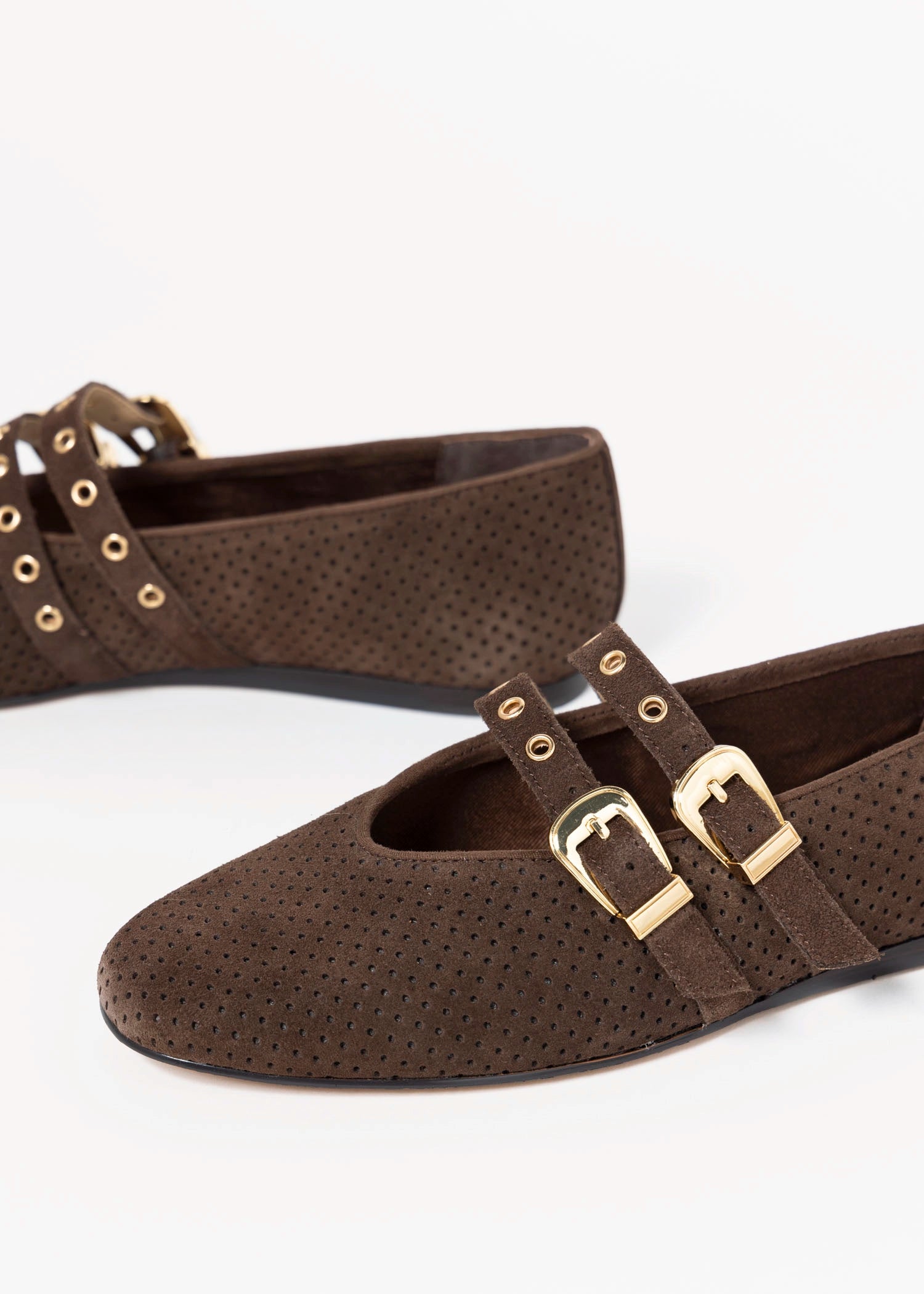 swatch_Brown Suede baylee flat shoes