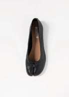 swatch_Black steve madden calico tabi flat