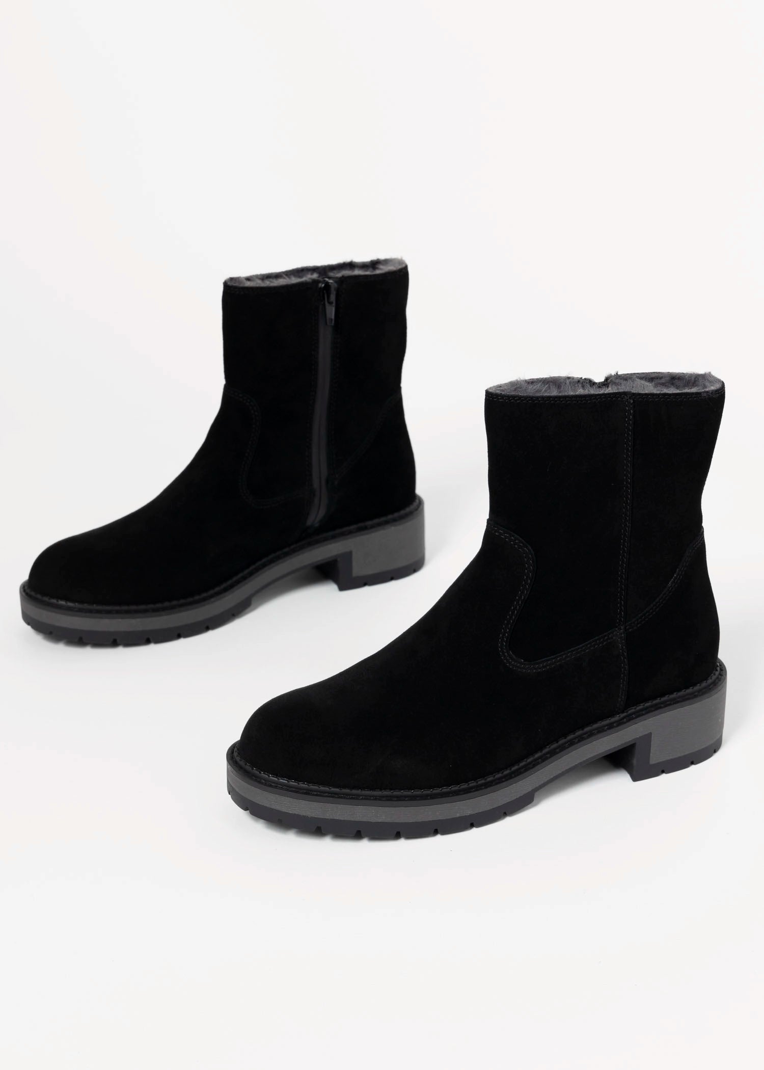 swatch_Black Suede blondo nappa waterproof boot