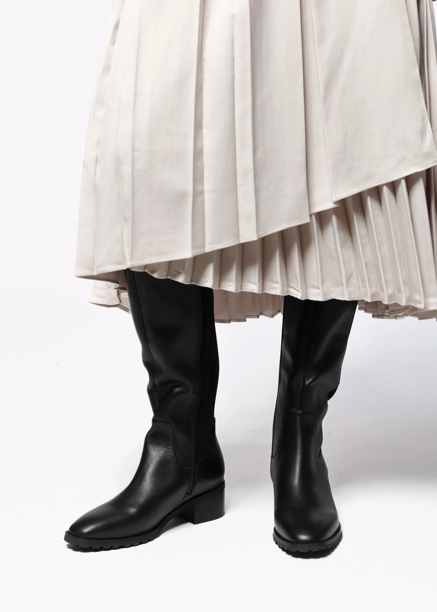 swatch_Black Leather blondo sandy waterproof boots