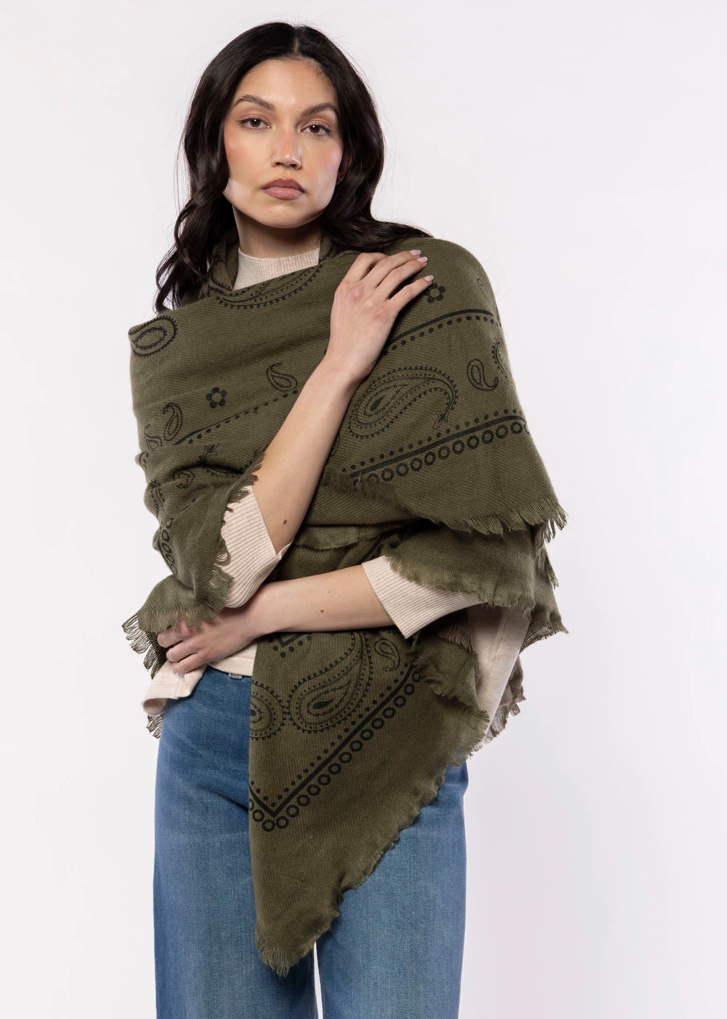 swatch_Khaki bandana scarf