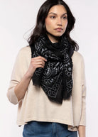 swatch_Black paisley bandana scarf