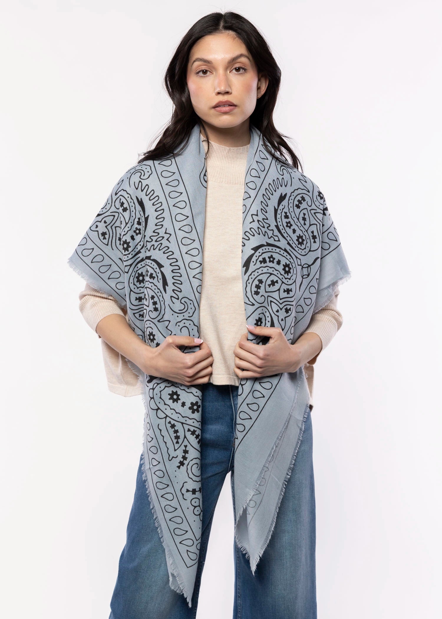 swatch_Light Blue paisley bandana scarf