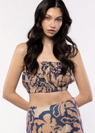 swatch_Navy Multi sadie and sage wild city crop top