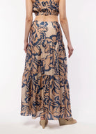 swatch_Navy Multi sadie and sage wild city maxi skirt