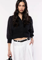 swatch_Black hendry cotton cardigan
