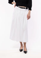 swatch_White sadie and sage central park midi skirt
