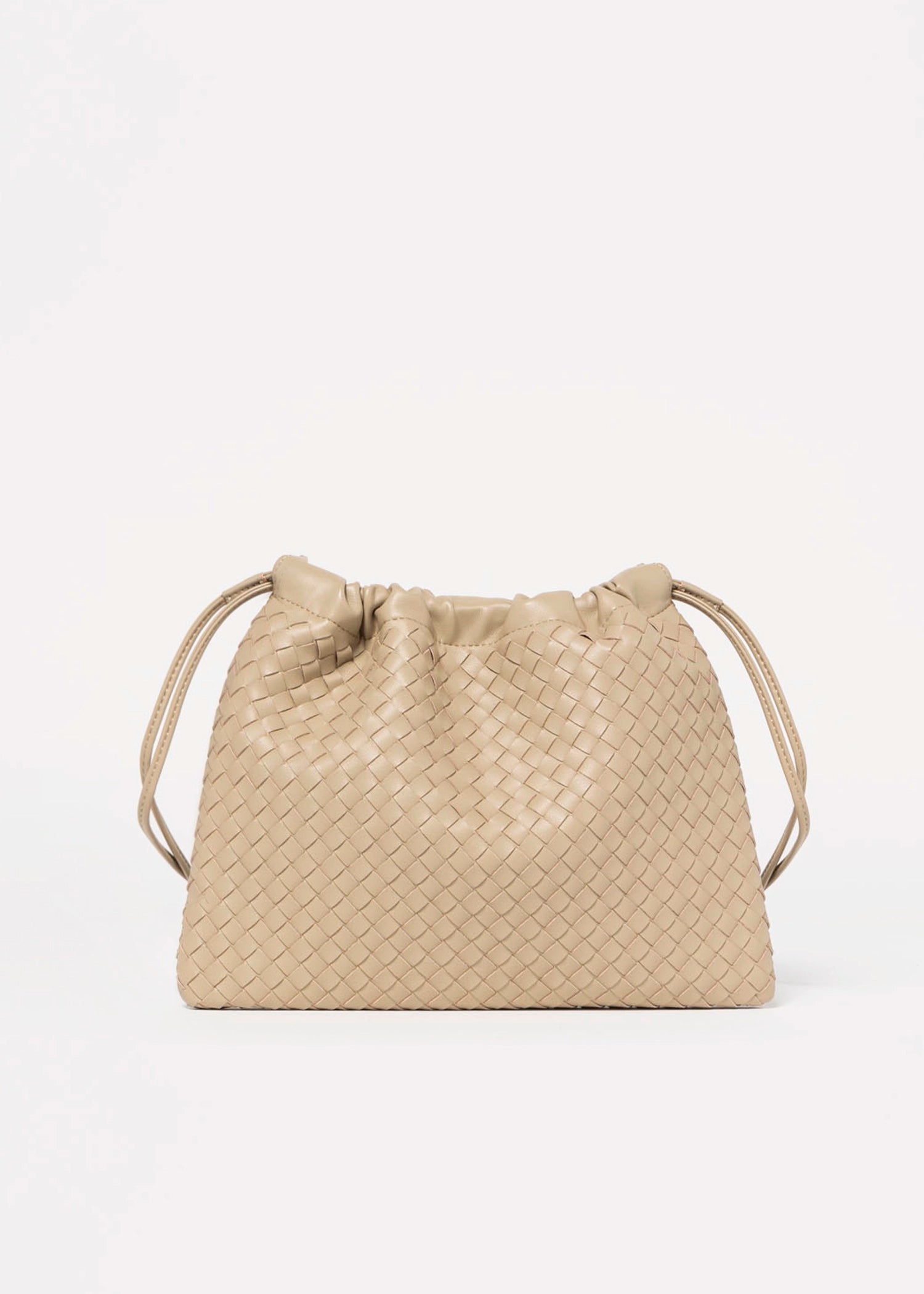 swatch_Taupe woven leather crossbody