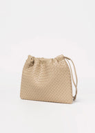 swatch_Taupe woven leather crossbody