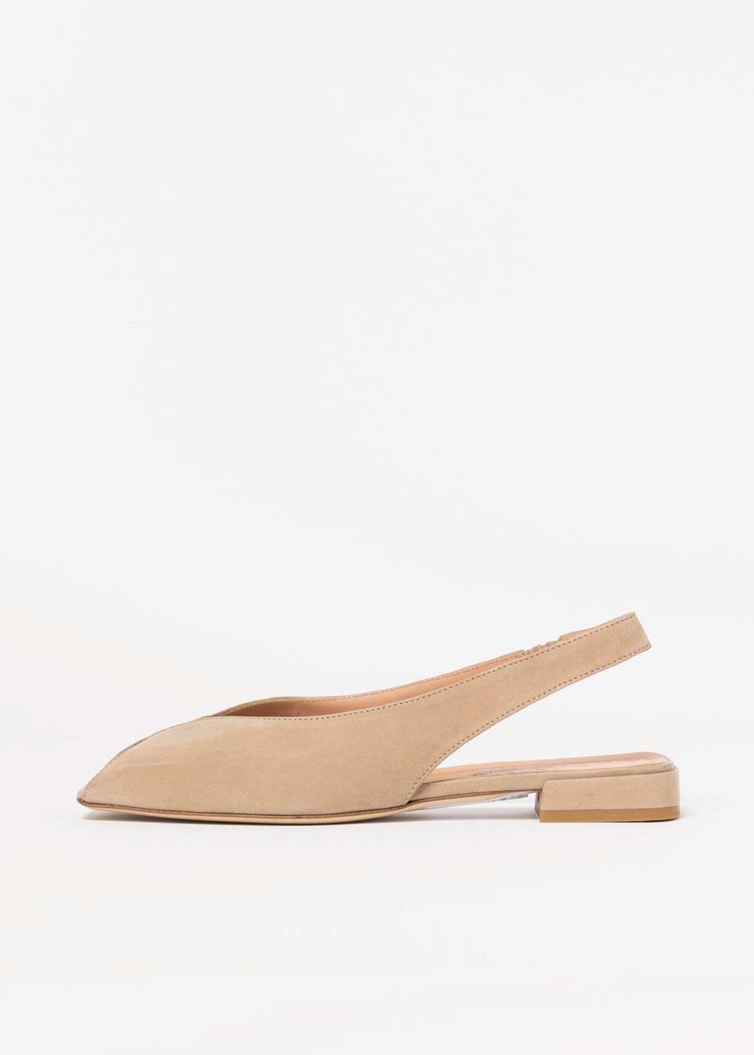 swatch_Taupe Suede flat peep toe sandal