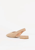 swatch_Taupe Suede flat peep toe sandal