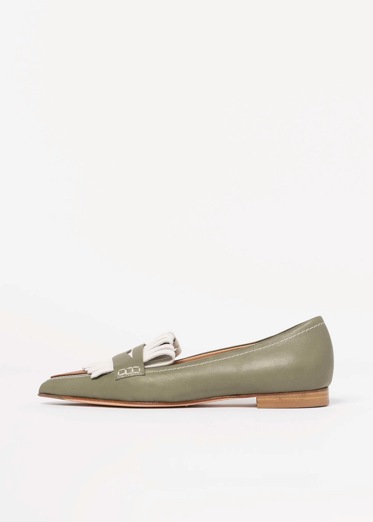 swatch_Sage Multi Leather pointed toe flat