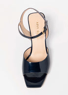 swatch_Navy Patent wedge sandal