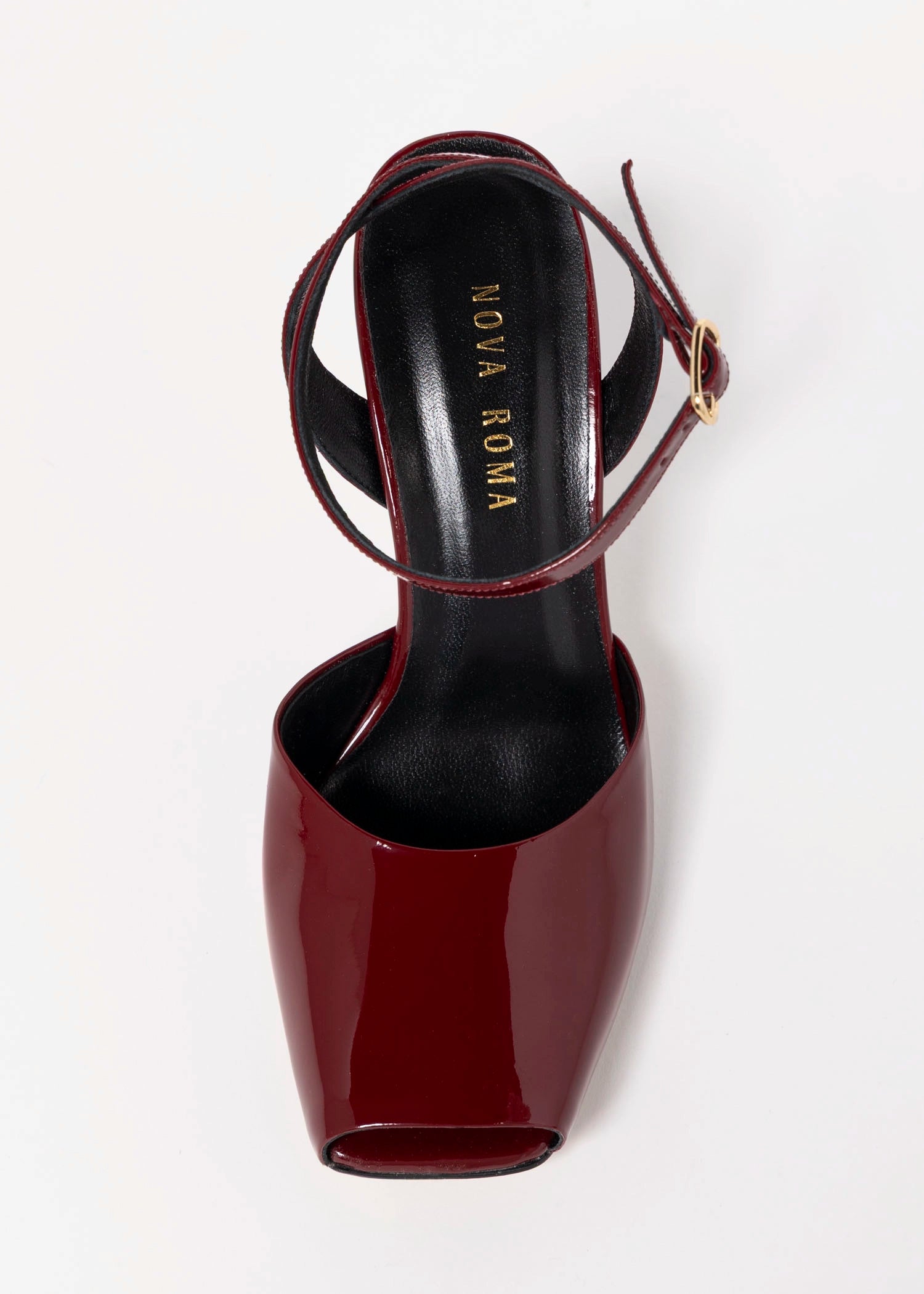 swatch_Cherry Patent Heeled Peep toe sandal