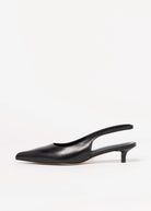 swatch_Black Leather kitten heel pump