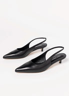 swatch_Black Leather kitten heel pump