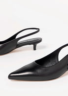 swatch_Black Leather kitten heel pump