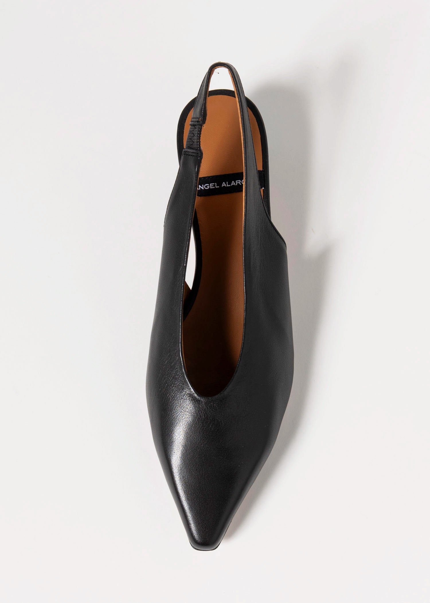 swatch_Black Leather angel alarcon slingback kitten heel