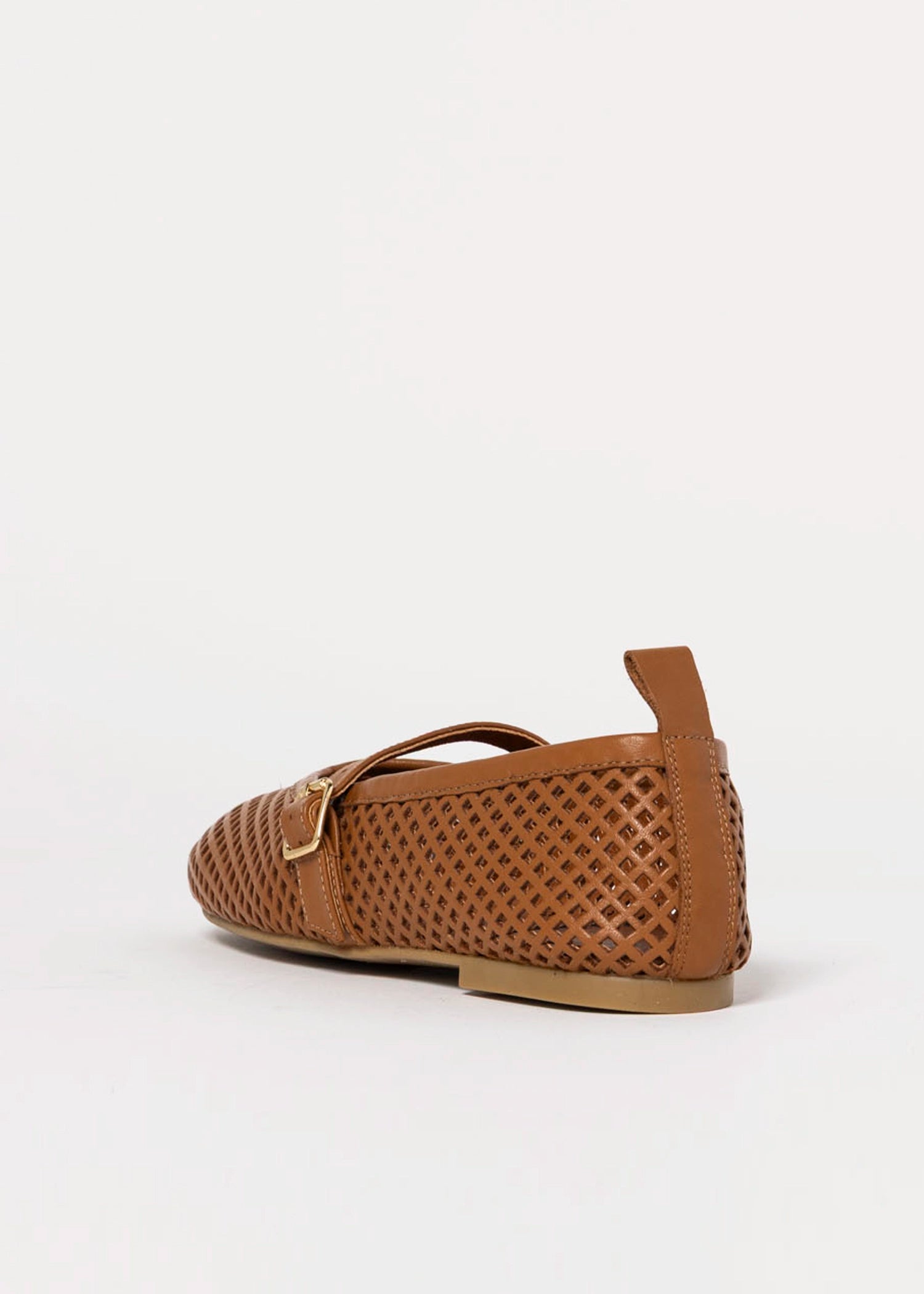 swatch_Cuoio Leather tiziana perforated flat angel alarcon