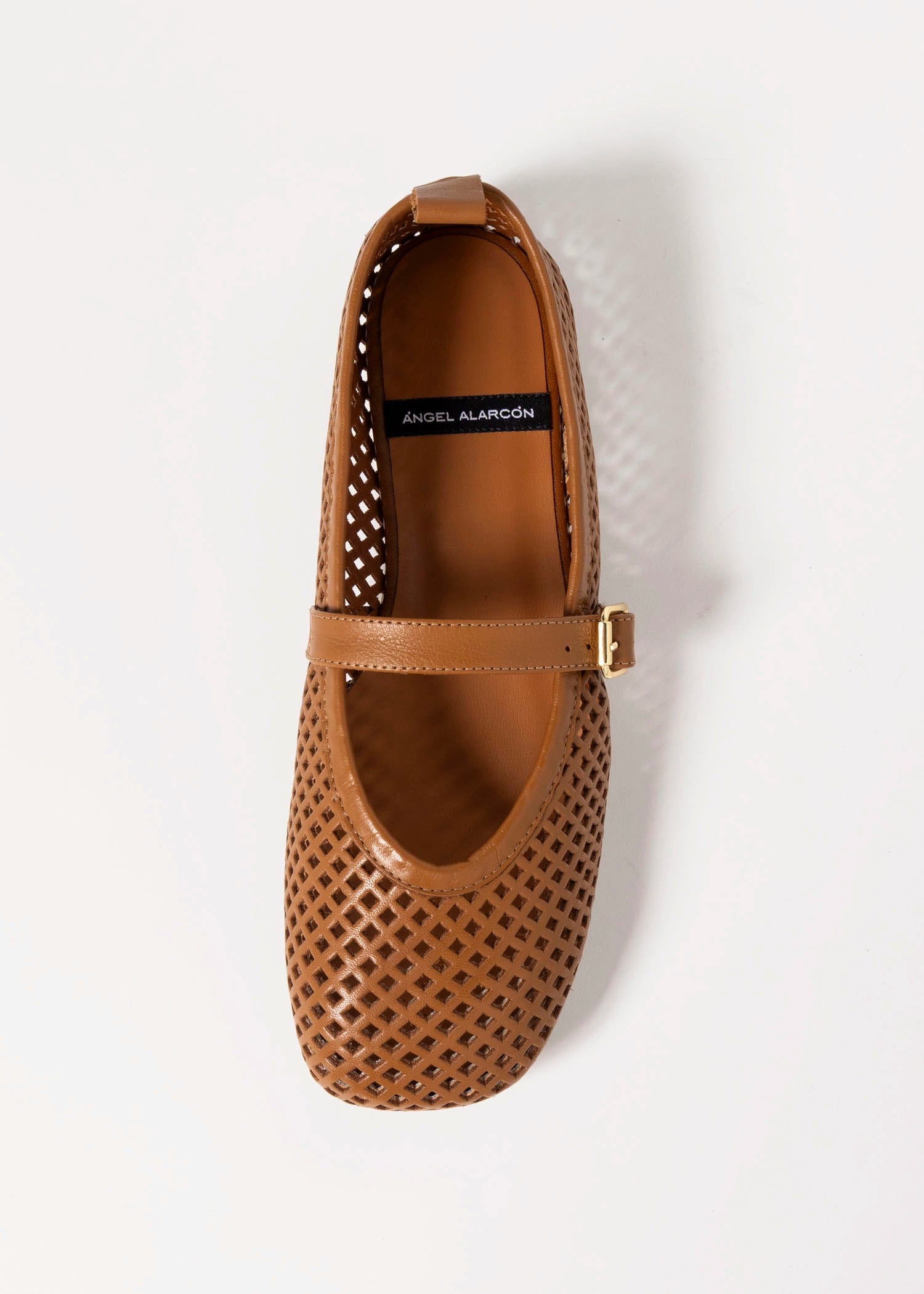 swatch_Cuoio Leather tiziana perforated flat angel alarcon