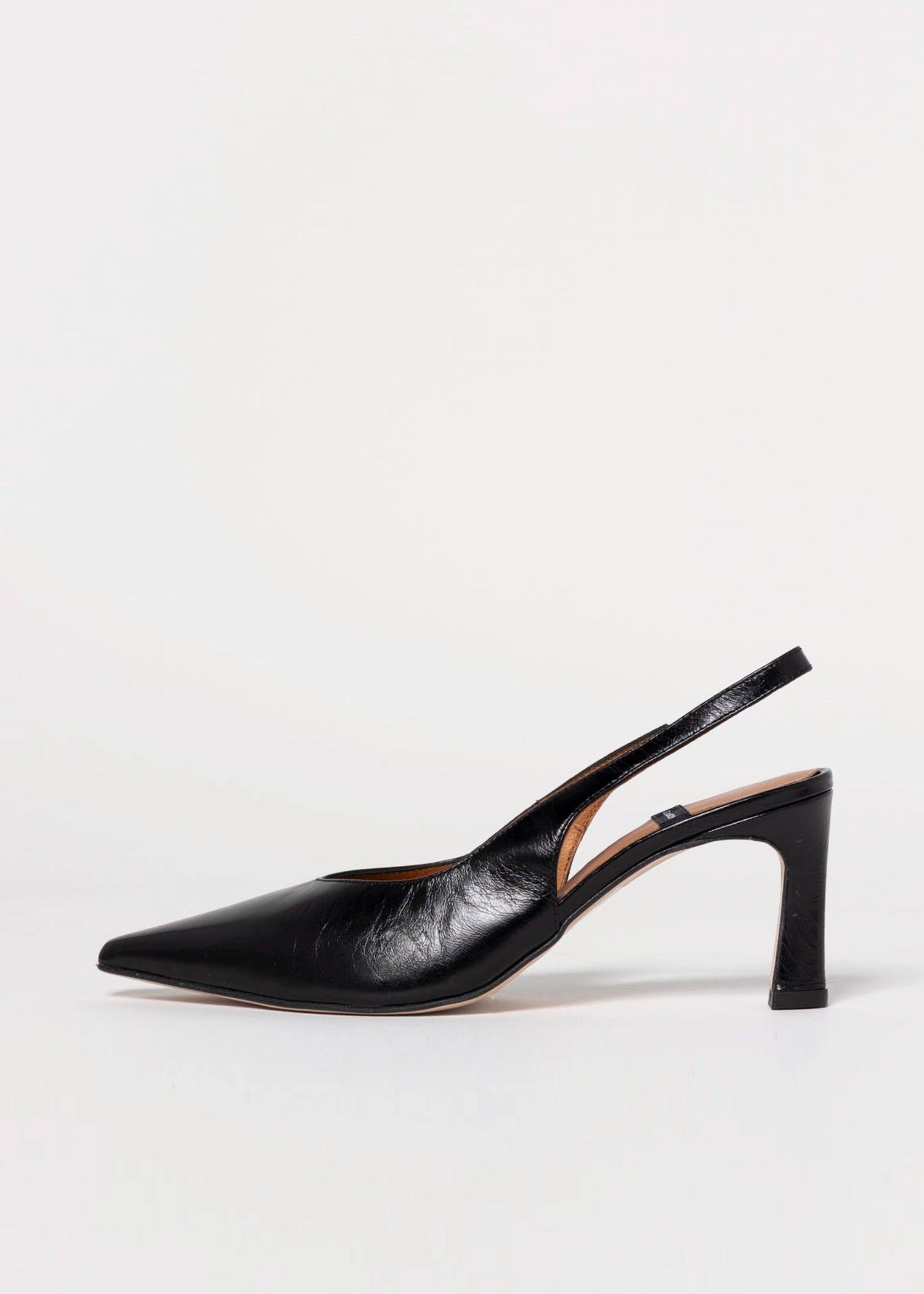 swatch_Black leather nara leather slingback angel alarcon