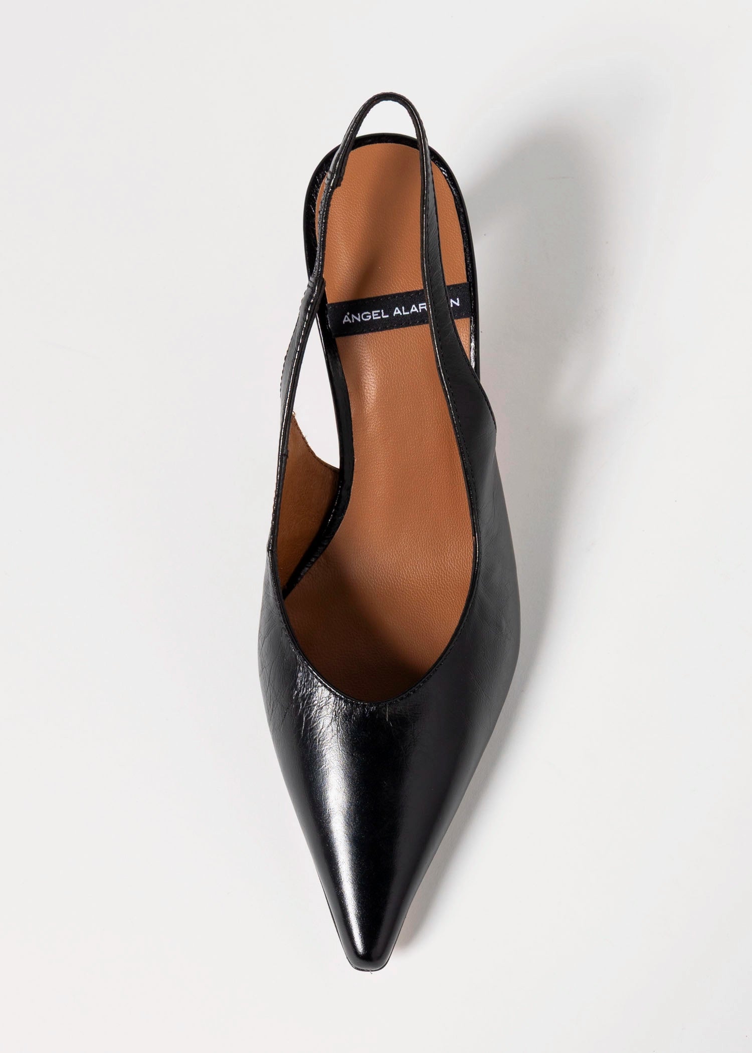 swatch_Black leather nara leather slingback angel alarcon