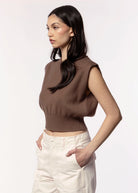 swatch_Mocha kerisma issa sleveless knit top