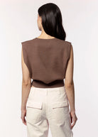 swatch_Mocha kerisma issa sleveless knit top