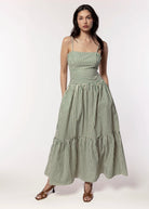 swatch_Green thml striped midi dress