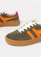 swatch_Khaki/Clementine athena platform sneaker shoes