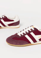 swatch_Wine/Off White gola sprinter sneaker