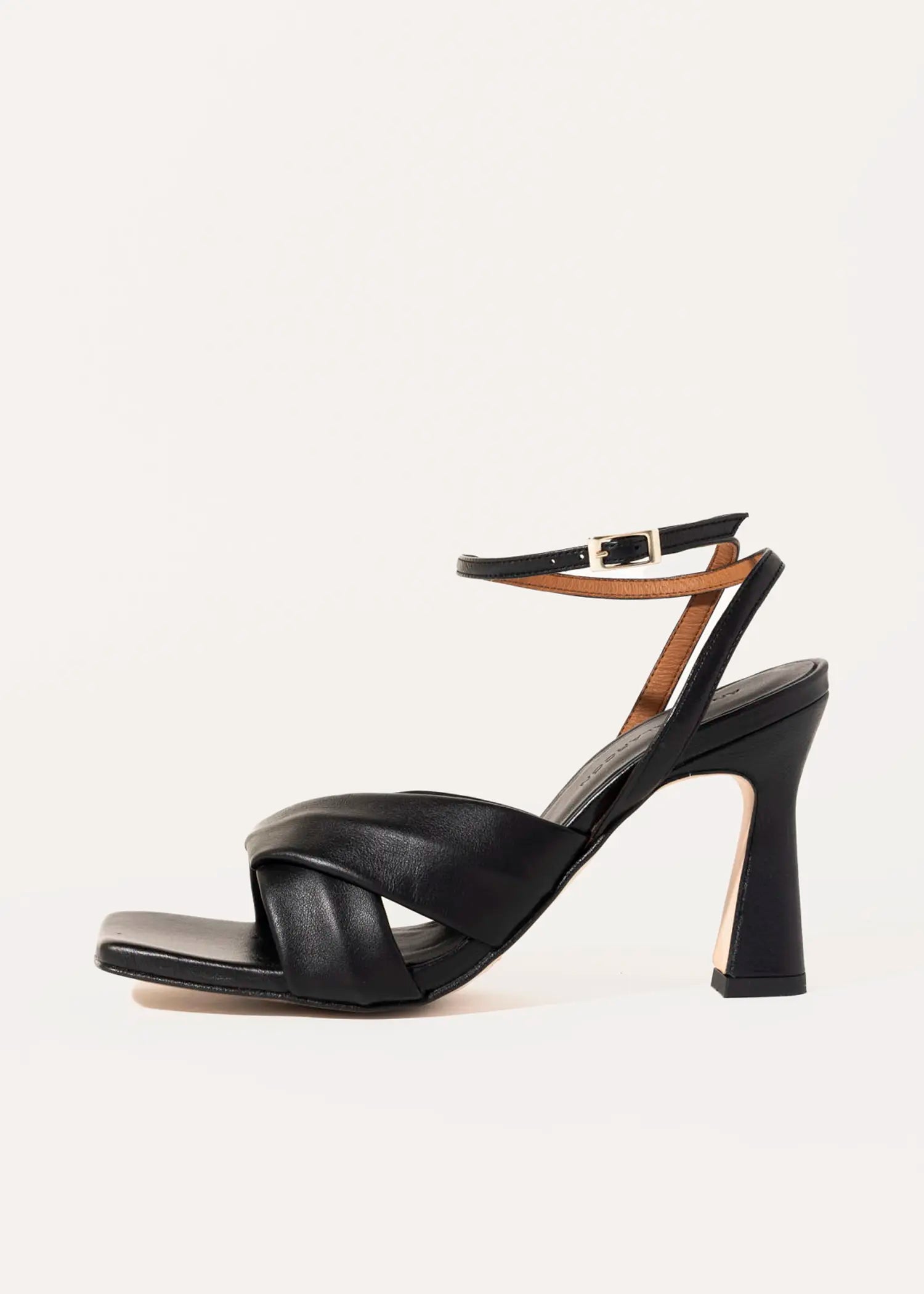 swatch_black leather maelle leather sandal heeled sandals
