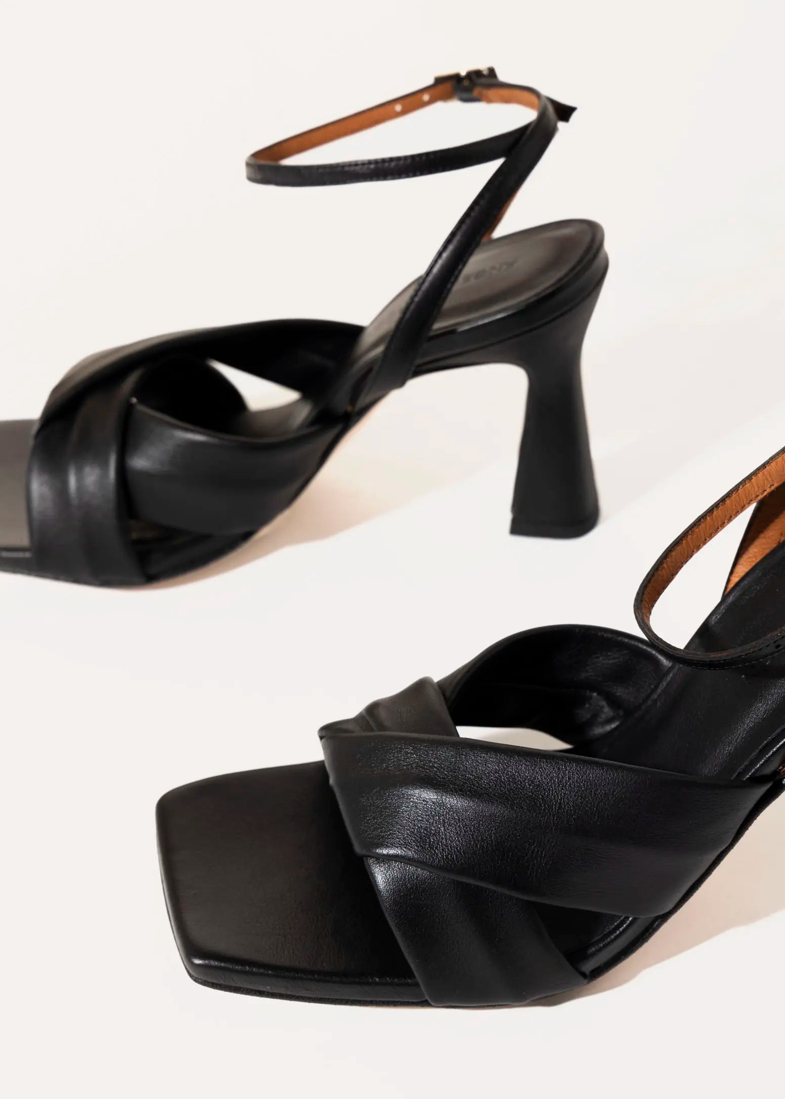 swatch_black leather maelle leather sandal heeled sandals