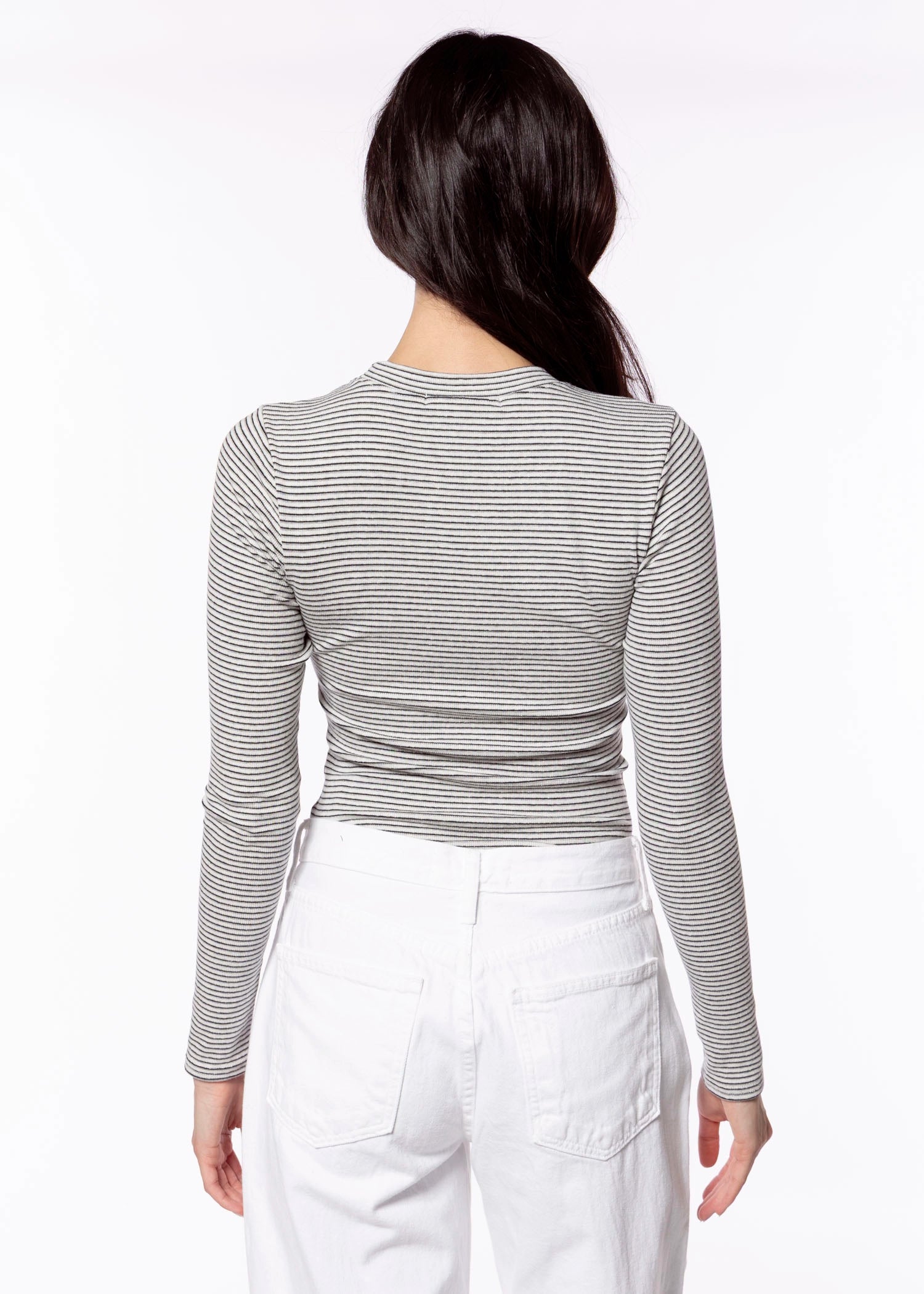 swatch_Heather Grey/Black emma long sleeve tshirt