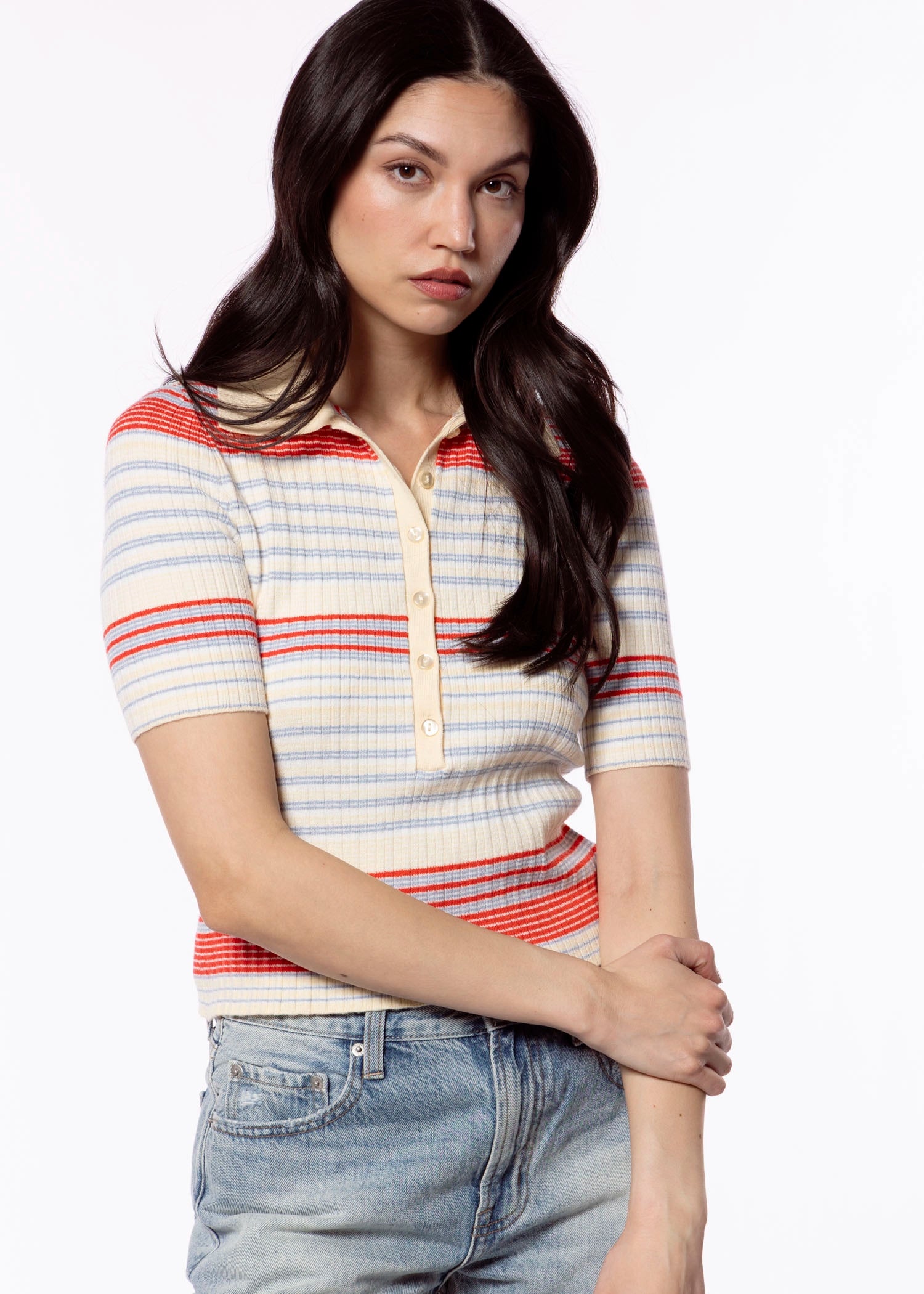 swatch_Bright Multi 525 knit polo