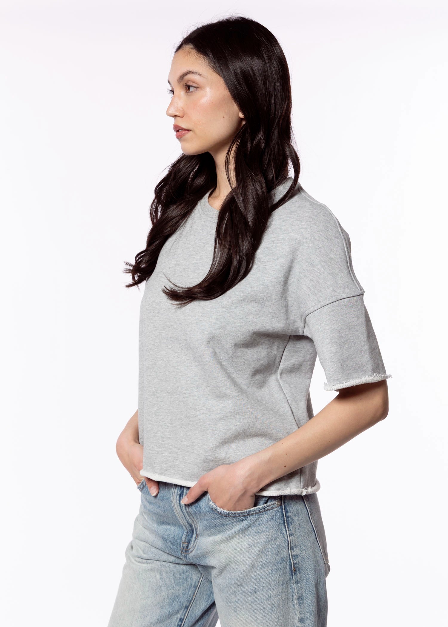 swatch_Heather Grey perfect white tee ezra sweatshirt