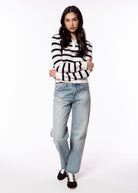 swatch_Chalk Combo stitches and stripes knit polo