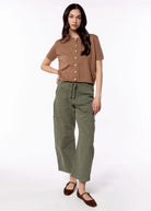 swatch_Mocha perfect white tee maude cardigan