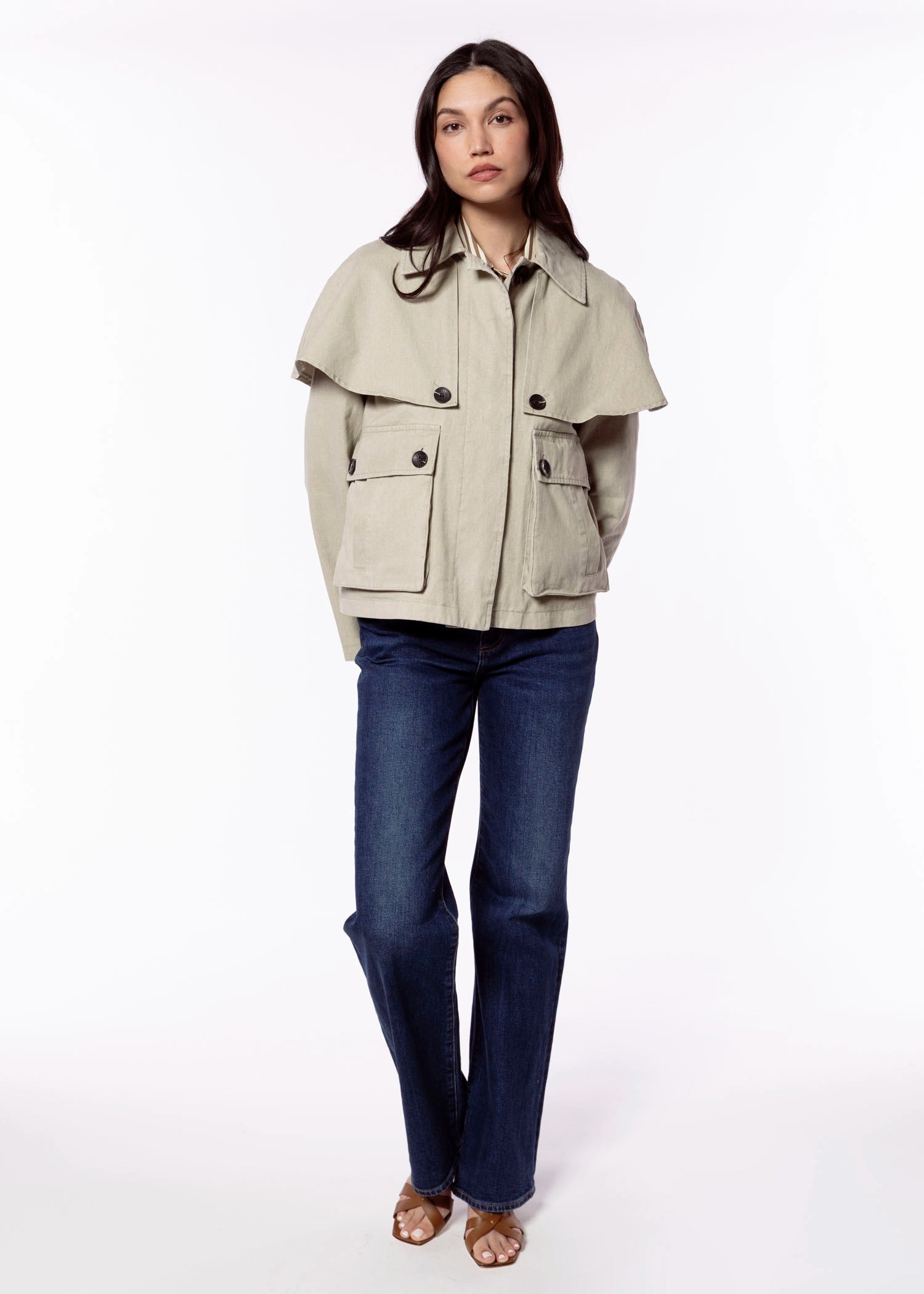 swatch_Tan avec les filles cotton cape jacket