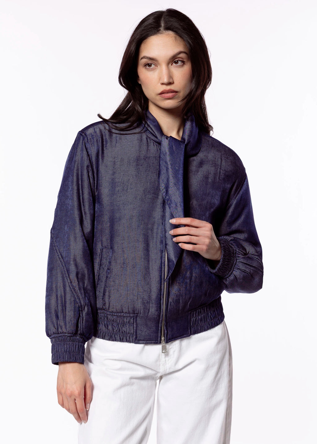 Chambray Bomber Jacket