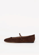 swatch_Dark Brown Suede dolce vita reyes ballet flat