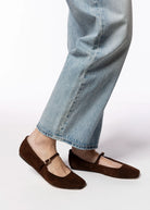 swatch_Dark Brown Suede dolce vita reyes ballet flat