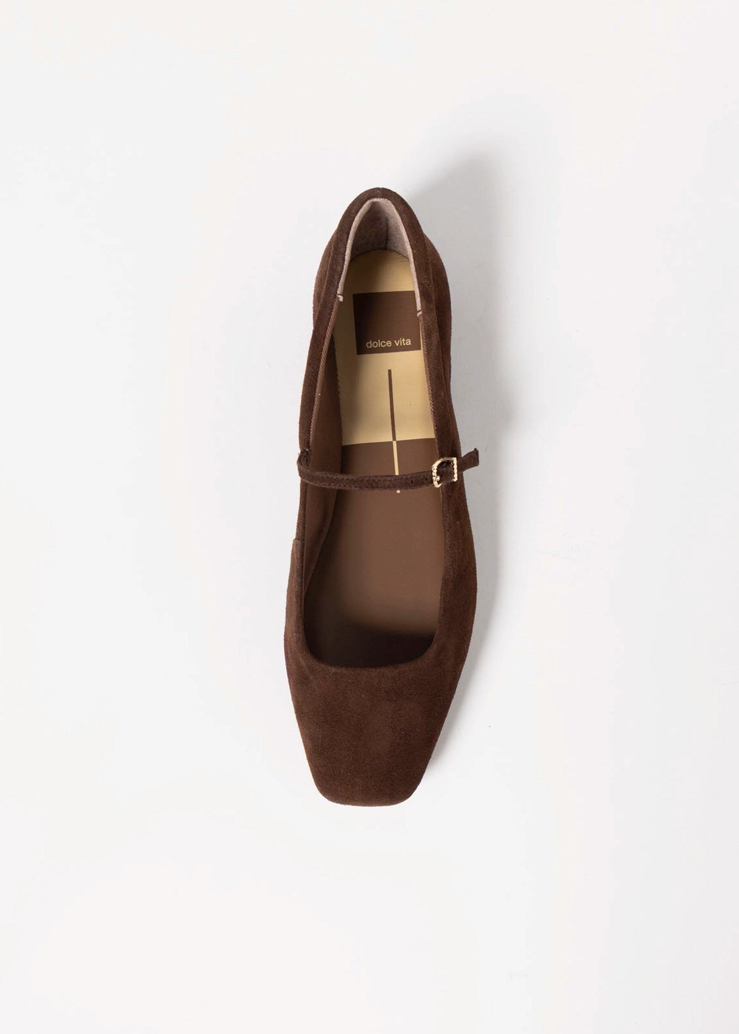 swatch_Dark Brown Suede dolce vita reyes ballet flat