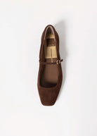 swatch_Dark Brown Suede dolce vita reyes ballet flat