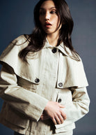 swatch_Tan avec les filles cotton cape jacket