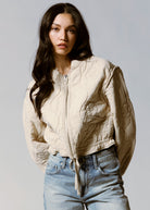 swatch_Vanilla blank nyc floral nylon jacket