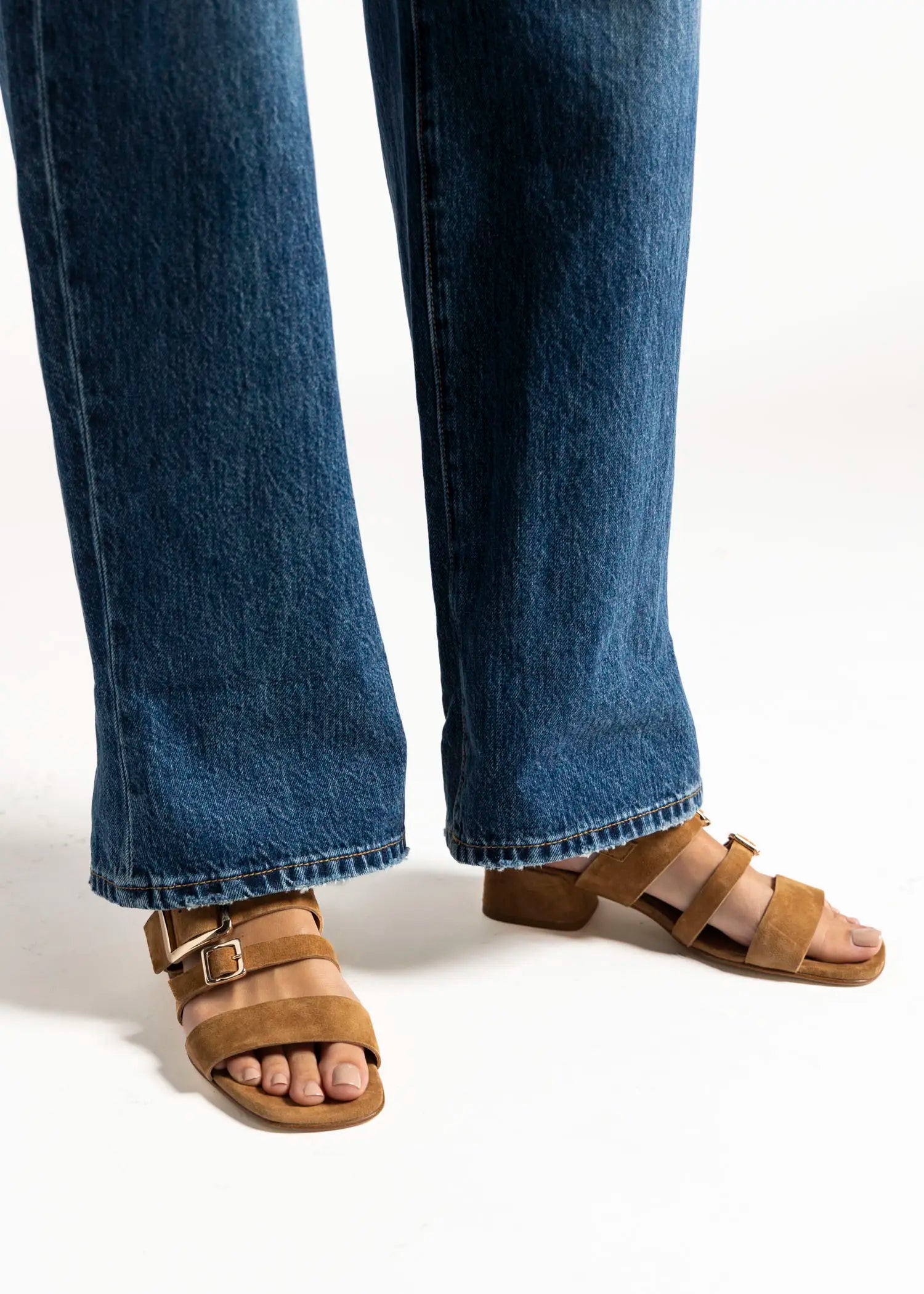 swatch_whiskey suede heeled buckle sandal heeled sandals